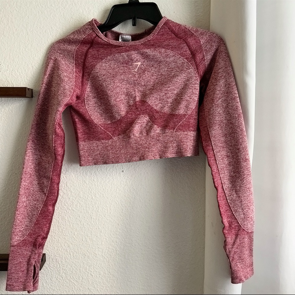Gymshark Pink Flex Crop Top